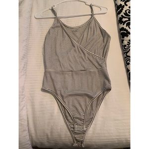 Brand new Francesca’s striped bodysuit